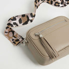 Crossbody Strap - Light Pink Leopard Print (Silver Hardware) | Betsy & Floss