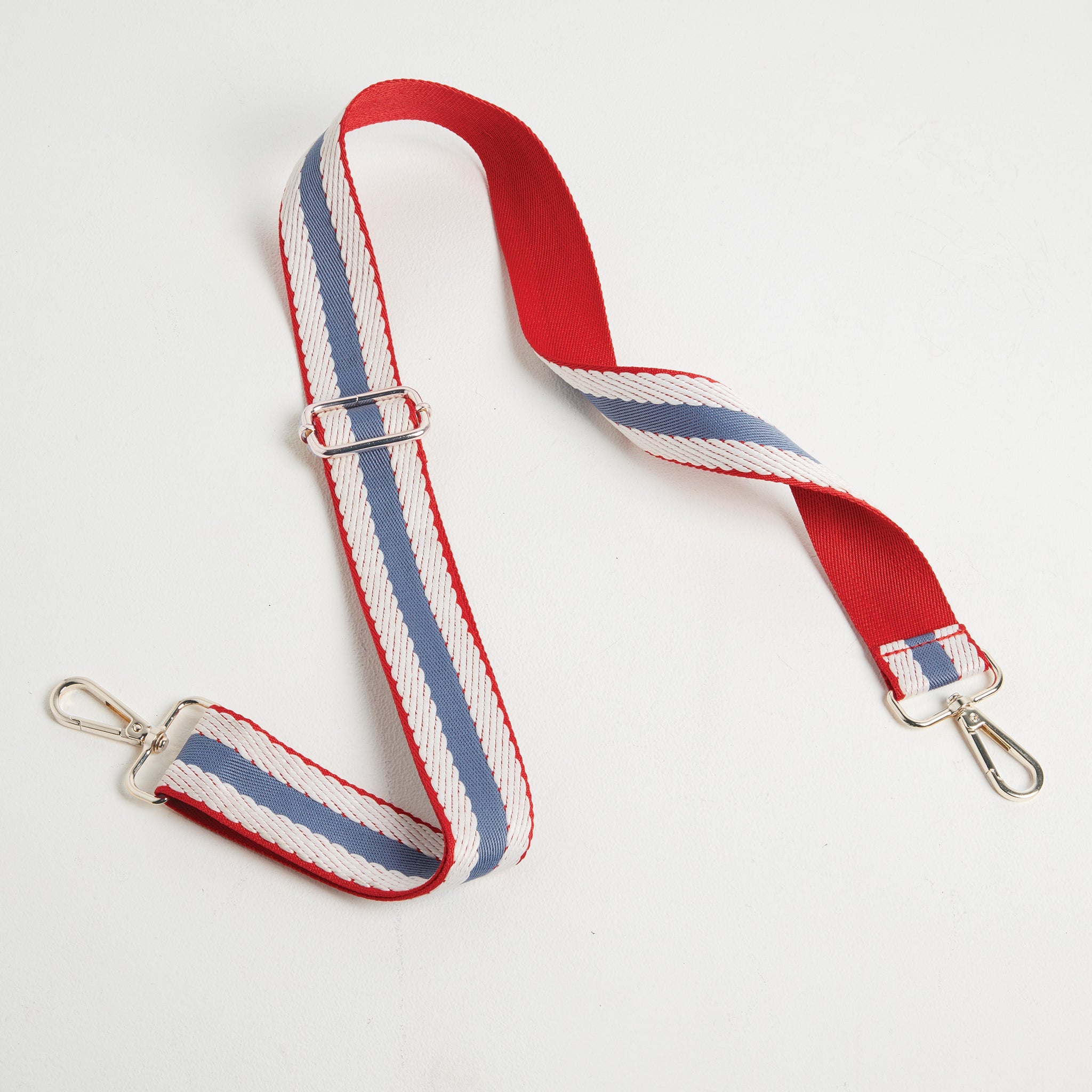 Crossbody Strap - Nautical Stripes (Silver Hardware) | Betsy & Floss