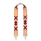 Crossbody Strap - Orange and Pink Bohemian Print (Gold Hardware) | Betsy & Floss