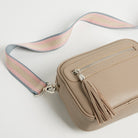 Crossbody Strap - Pastel Stripes (Silver Hardware) | Betsy & Floss