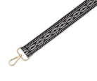 Crossbody Strap - Patterned Strap in Black (Gold Hardware) | Betsy & Floss