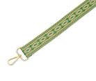 Crossbody Strap - Patterned Strap in Green (Gold Hardware) | Betsy & Floss