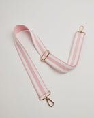 Crossbody Strap - Pink Candy Stripe (Gold Hardware) | Betsy & Floss