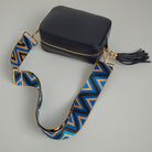 Crossbody Strap - Zig Zag in Navy (Gold Hardware) | Betsy & Floss