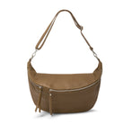 Emilia Large Crossbody Waist Bag Dark Taupe | Betsy & Floss