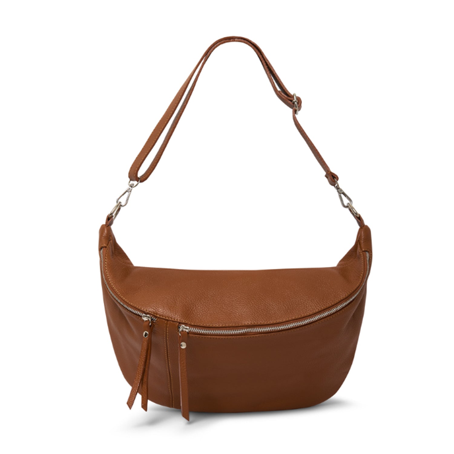 Emilia Large Crossbody Waist Bag Tan | Betsy & Floss