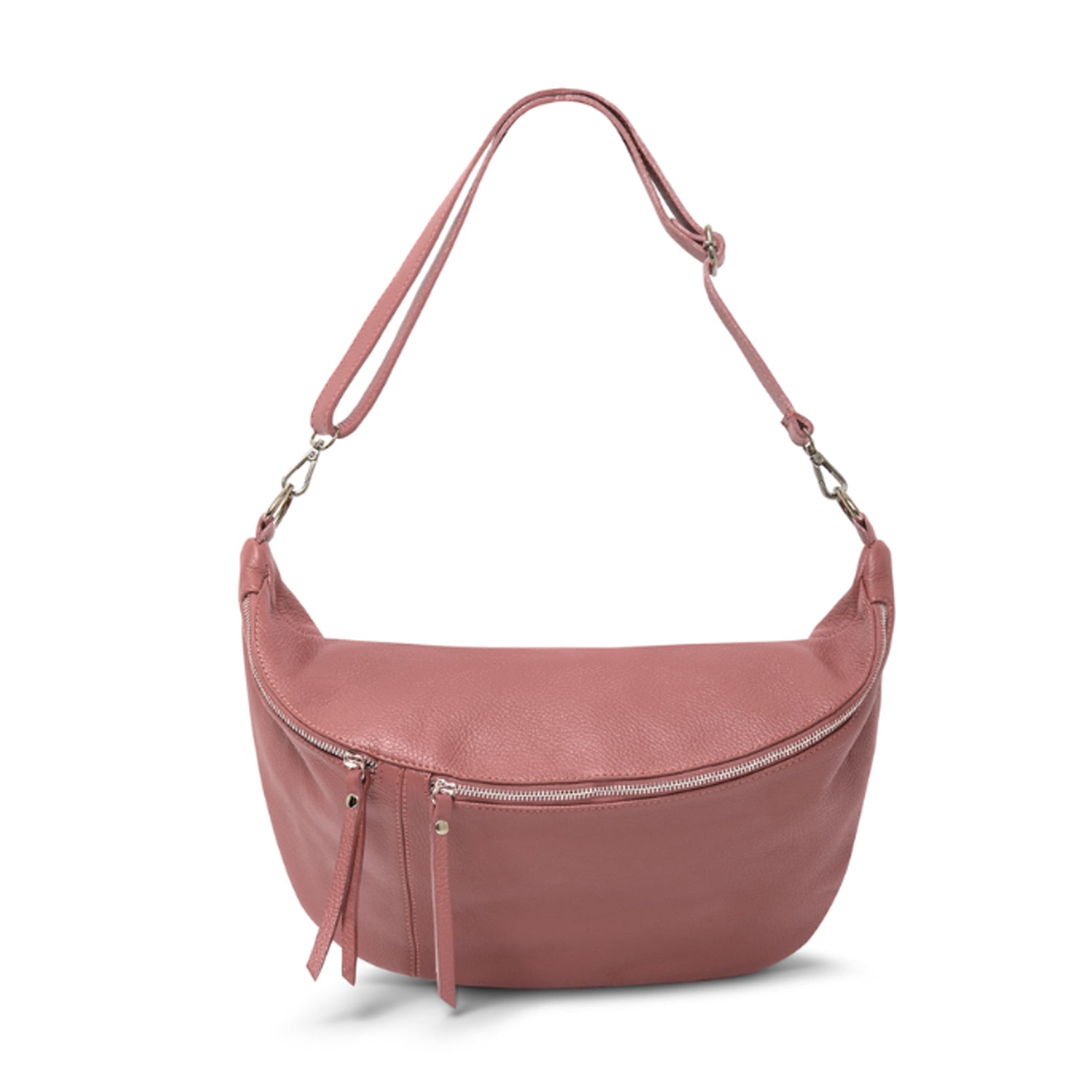 Emilia Large Crossbody Waist Bag Antique Pink | Betsy & Floss