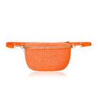 Enna Raffia Crossbody and Waist Bag Orange | Betsy & Floss