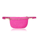 Enna Raffia Crossbody and Waist Bag Fuchsia Pink | Betsy & Floss