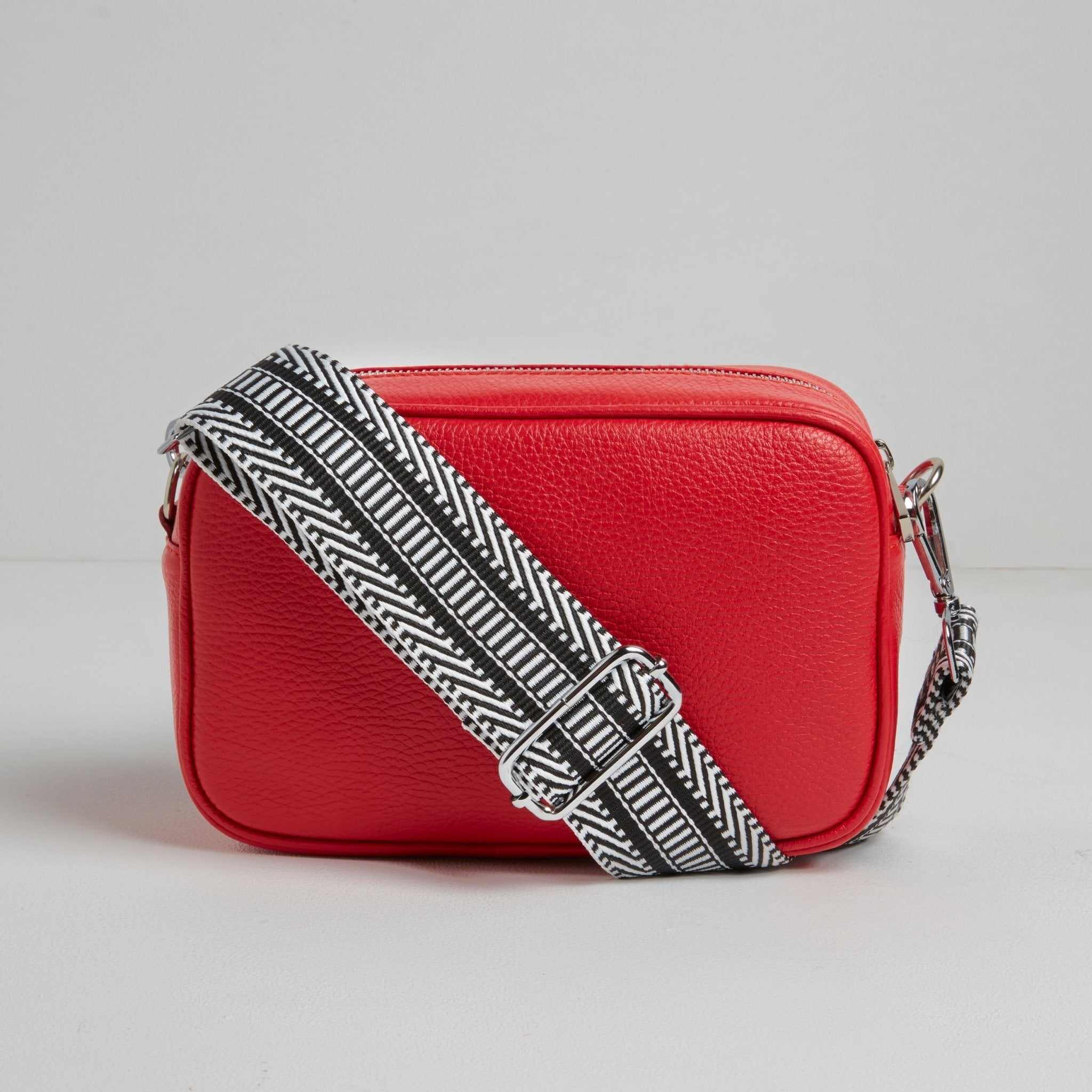 Florence Crossbody Bag in Red Red | Betsy & Floss