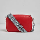 Florence Crossbody Bag in Red with Snake Strap Red | Betsy & Floss