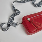 Florence Crossbody Bag in Red with Snake Strap Red | Betsy & Floss