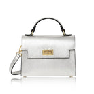 Forli Top Handle Handbag Silver | Betsy & Floss