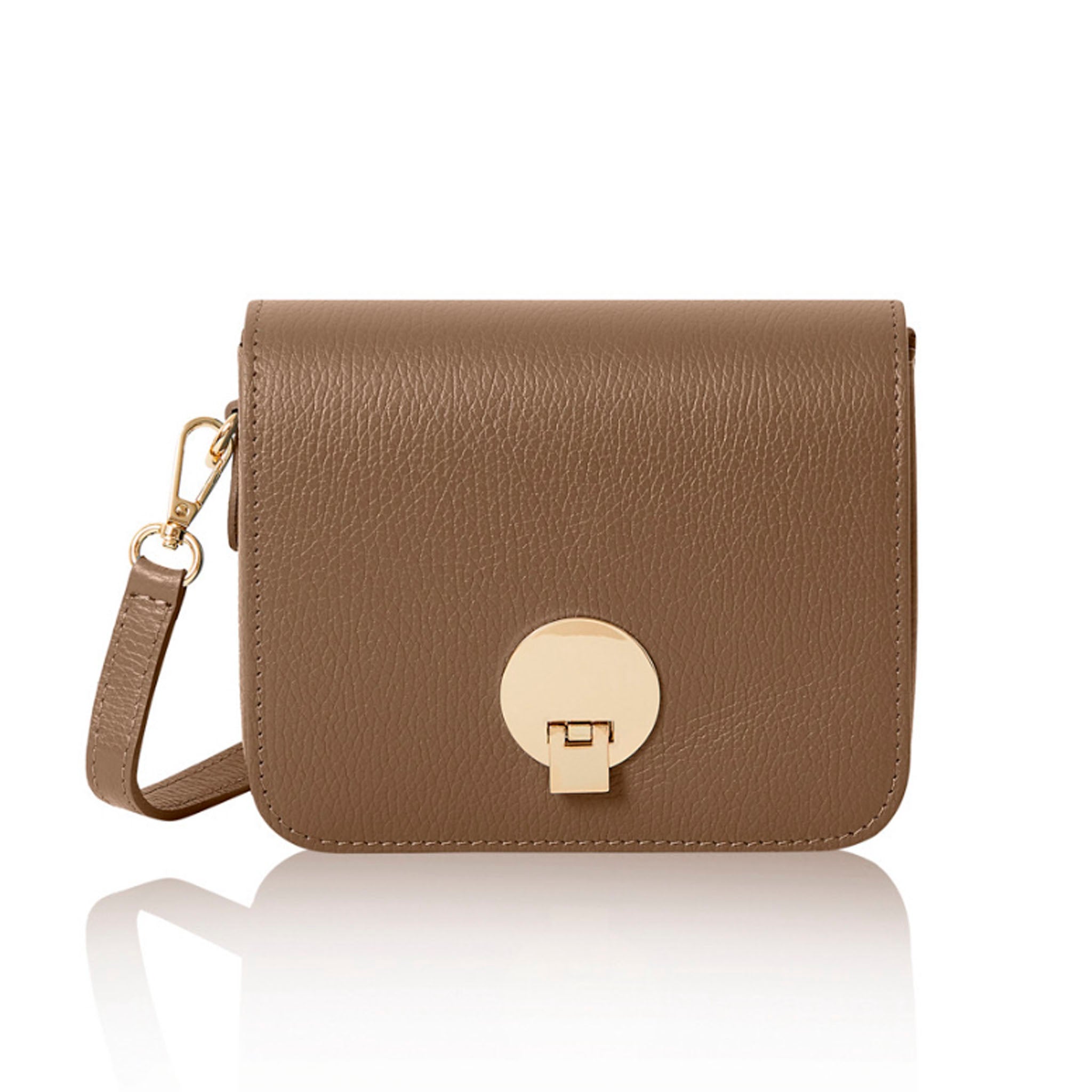 Giulia Handbag Dark Taupe | Betsy & Floss