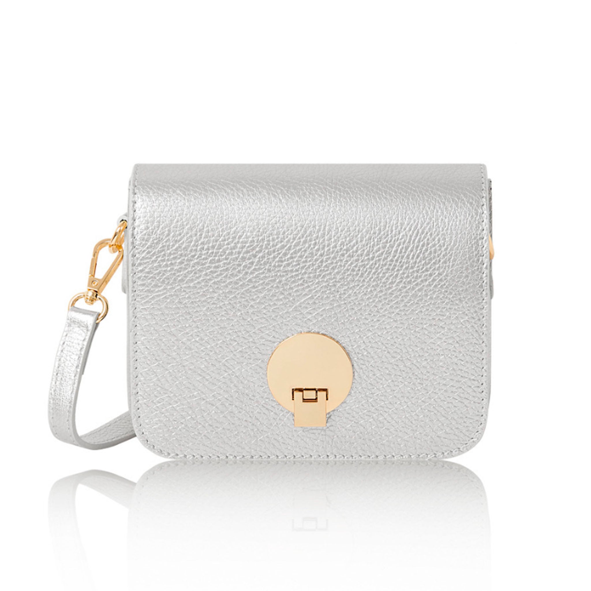 Giulia Handbag Silver | Betsy & Floss