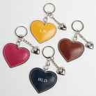 Heart Leather Keyring Navy | Betsy & Floss