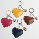 Heart Leather Keyring Navy | Betsy & Floss