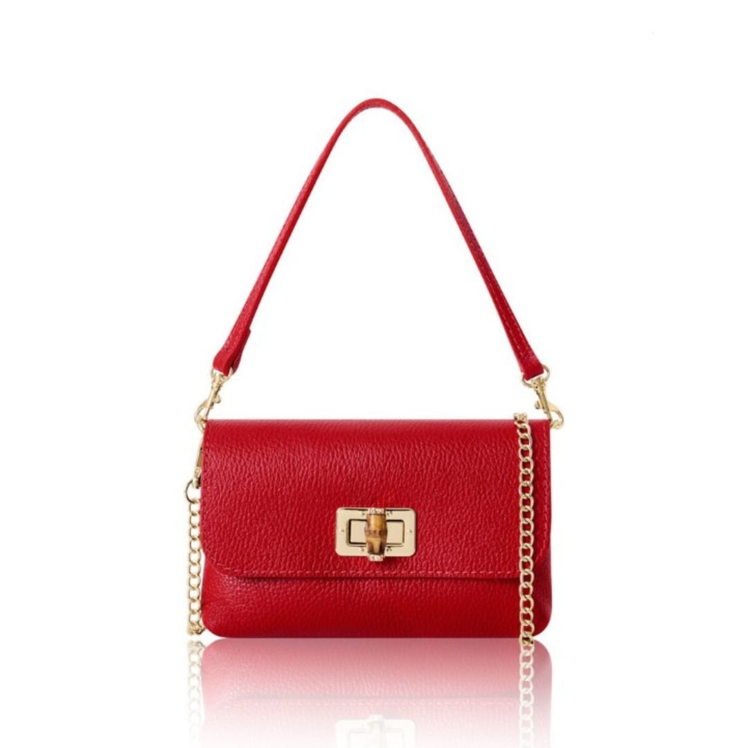 Jesi Handbag and Clutch Bag Red | Betsy & Floss