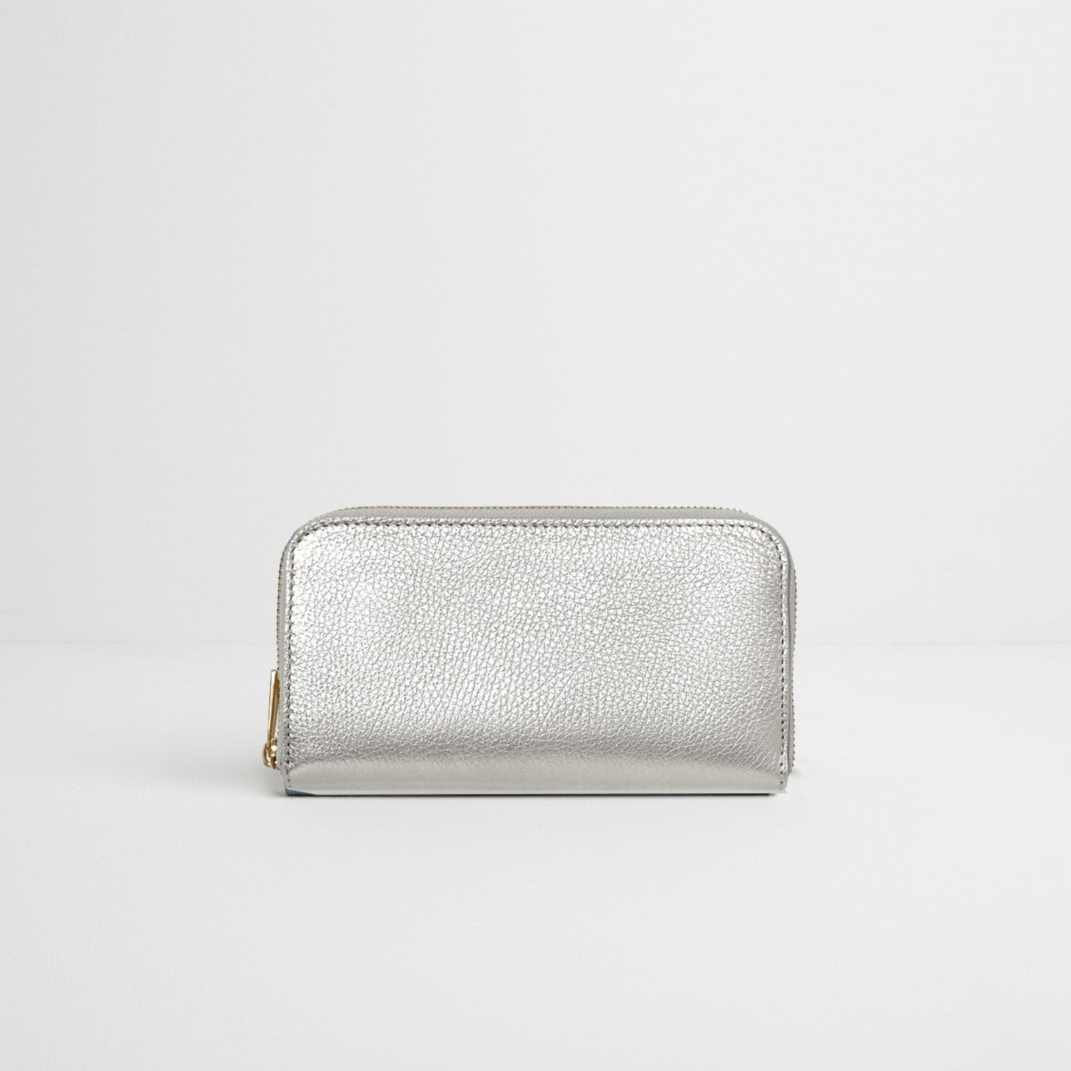 Ladies Leather Purse Silver | Betsy & Floss