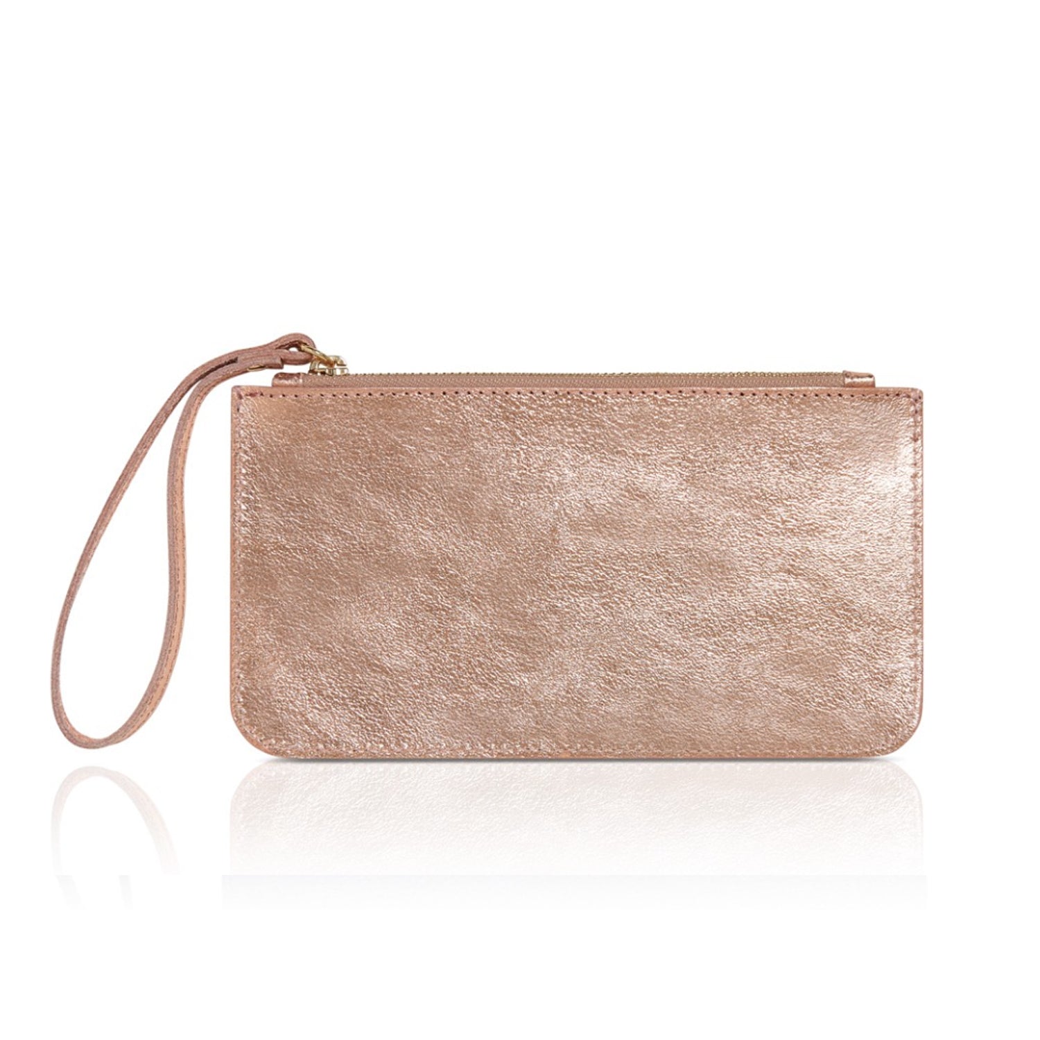 Rose gold large clutch bag on sale