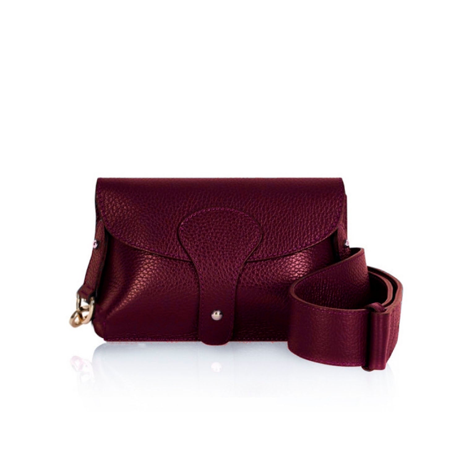 Large Luca Crossbody Bag Burgundy | Betsy & Floss