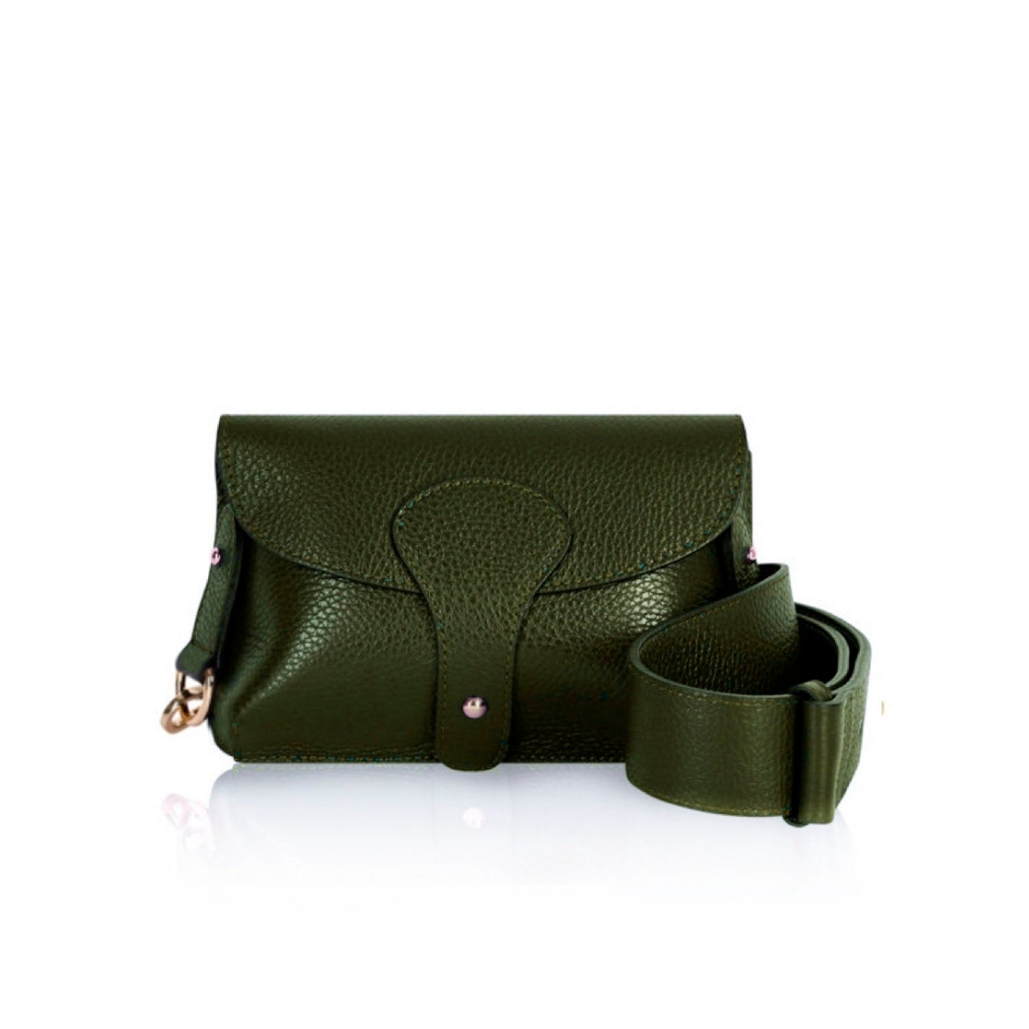 Large Luca Crossbody Bag Olive Green | Betsy & Floss