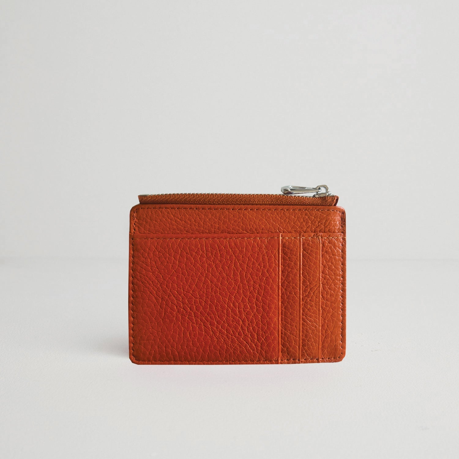 Leather Card Holder and Zip Purse Burnt Orange | Betsy & Floss