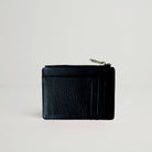 Leather Card Holder and Zip Purse Black | Betsy & Floss