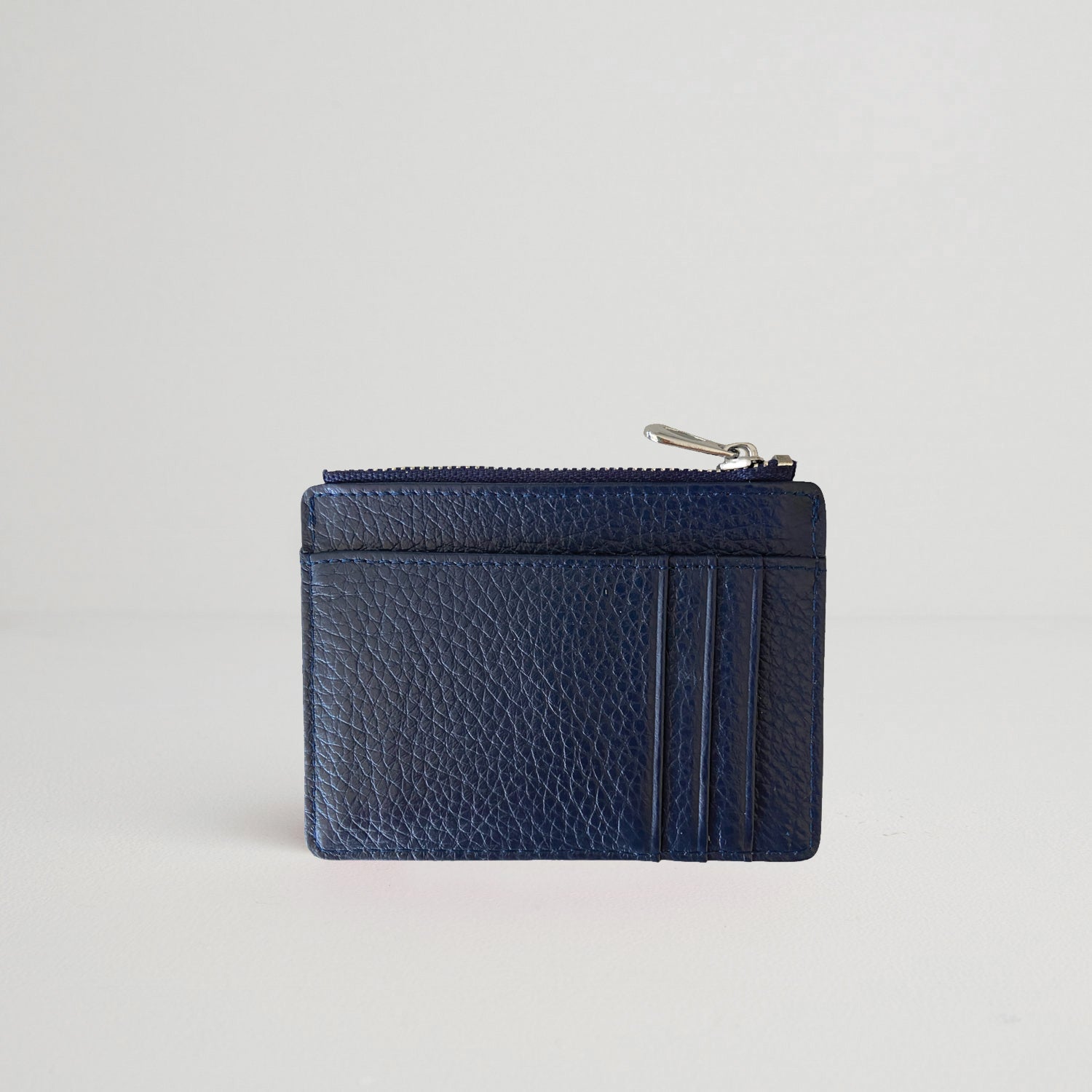 Leather Card Holder and Zip Purse Navy | Betsy & Floss