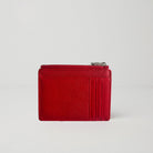 Leather Card Holder and Zip Purse Red | Betsy & Floss