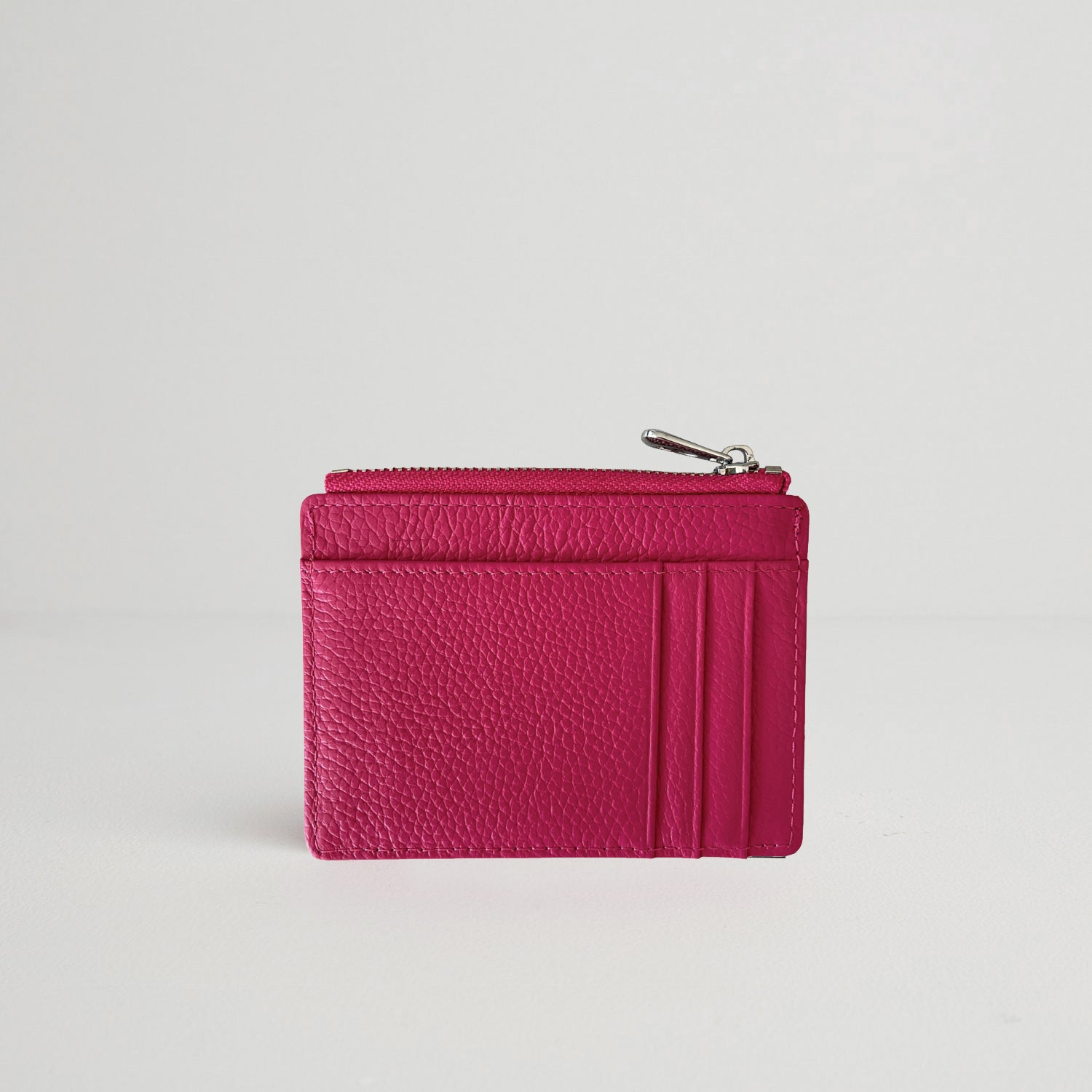 Leather Card Holder and Zip Purse Pink | Betsy & Floss