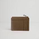 Leather Card Holder and Zip Purse Taupe | Betsy & Floss