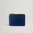 Leather Card Holder and Zip Purse Royal Blue | Betsy & Floss