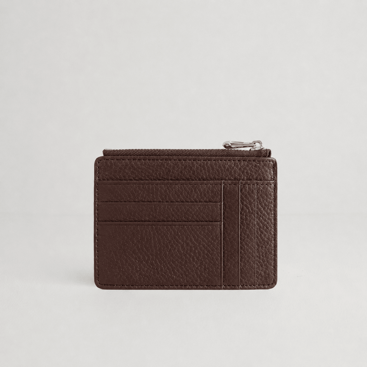 Leather Card Holder and Zip Purse Brown | Betsy & Floss