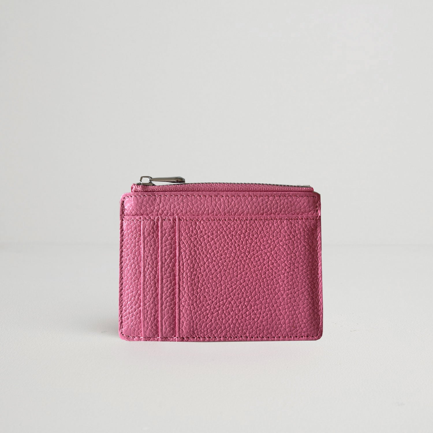 Leather Card Holder and Zip Purse Light Pink | Betsy & Floss