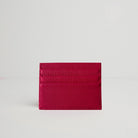 Leather Card Holder Fuchsia Pink | Betsy & Floss