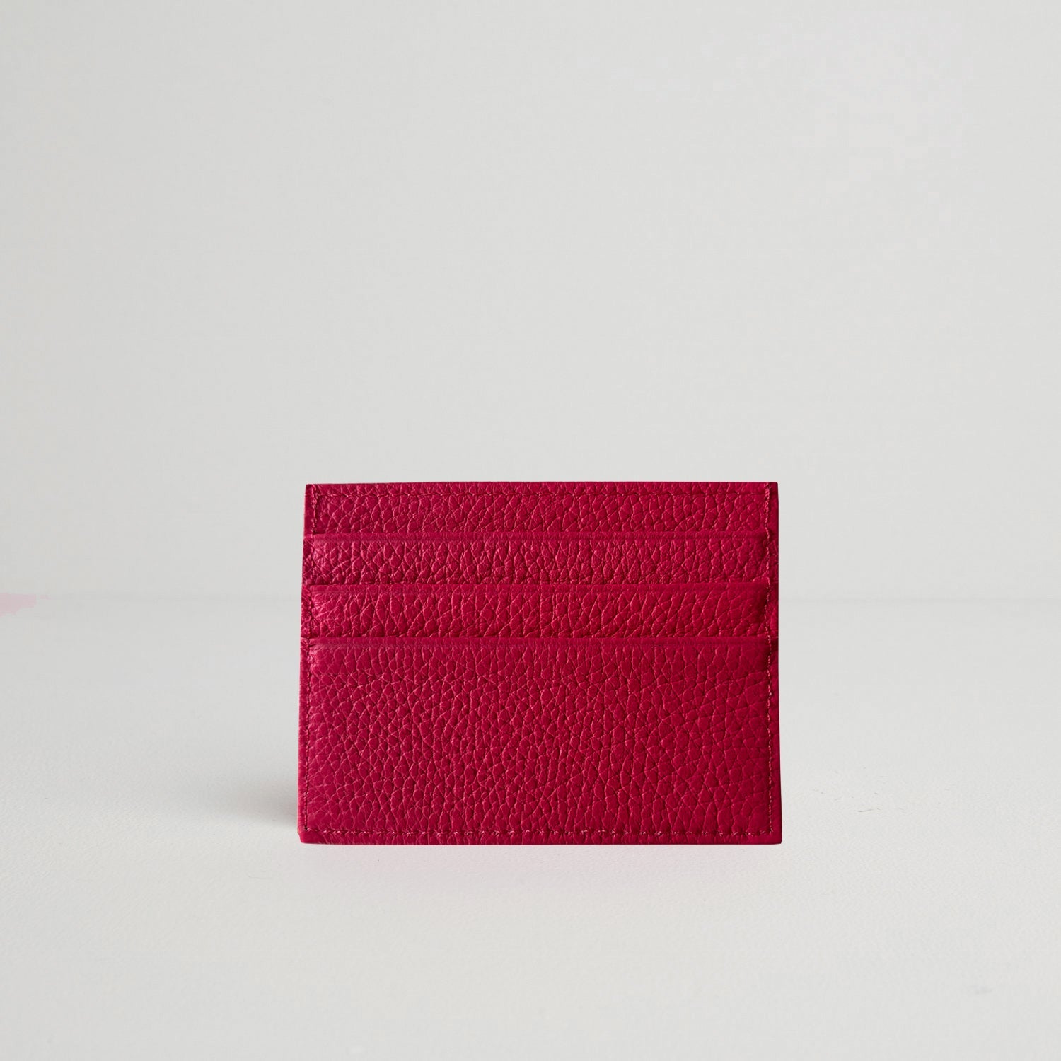 Leather Card Holder Fuchsia Pink | Betsy & Floss