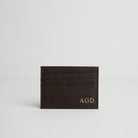 Leather Card Holder Dark Brown | Betsy & Floss