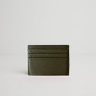 Leather Card Holder Olive Green | Betsy & Floss