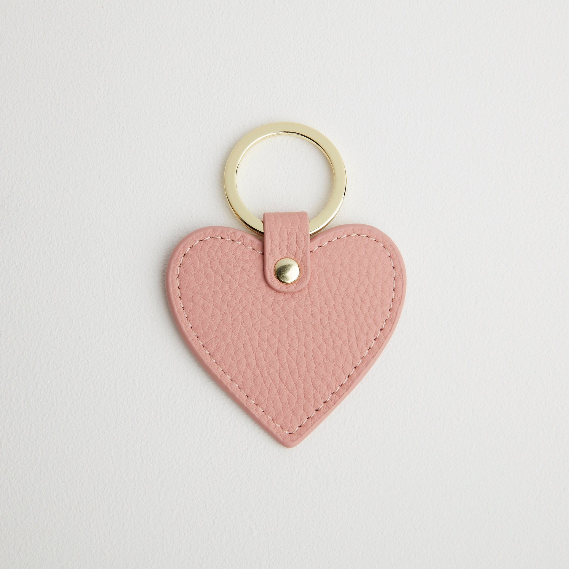 Leather Heart Keyring Gold Hardware – Betsy Floss