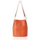 Lecco Leather Bucket Bag Burnt Orange | Betsy & Floss