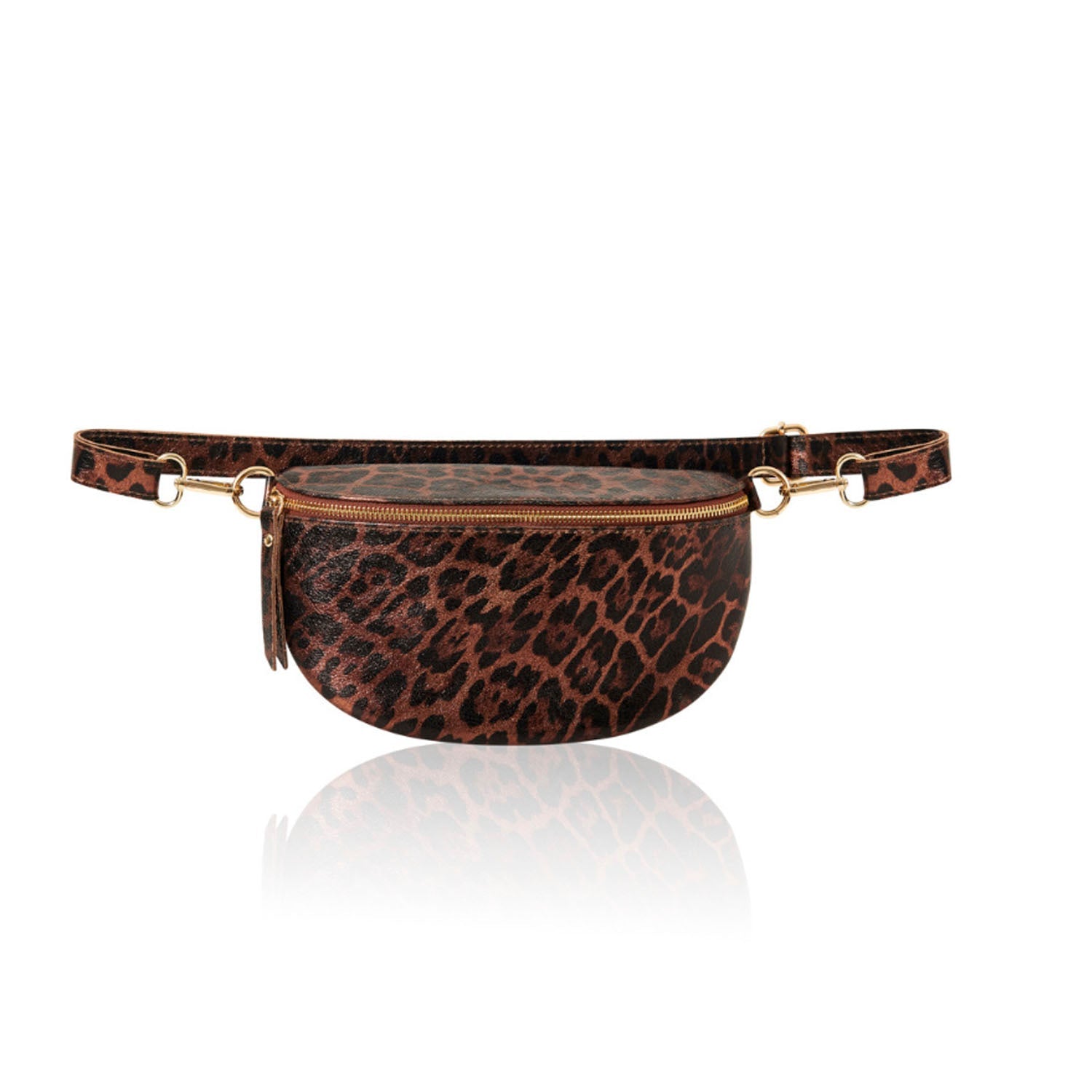 Licata Leopard Print Crossbody Bag Dark Leopard | Betsy & Floss