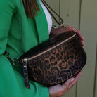 Licata Leopard Print Crossbody Bag Dark Leopard | Betsy & Floss