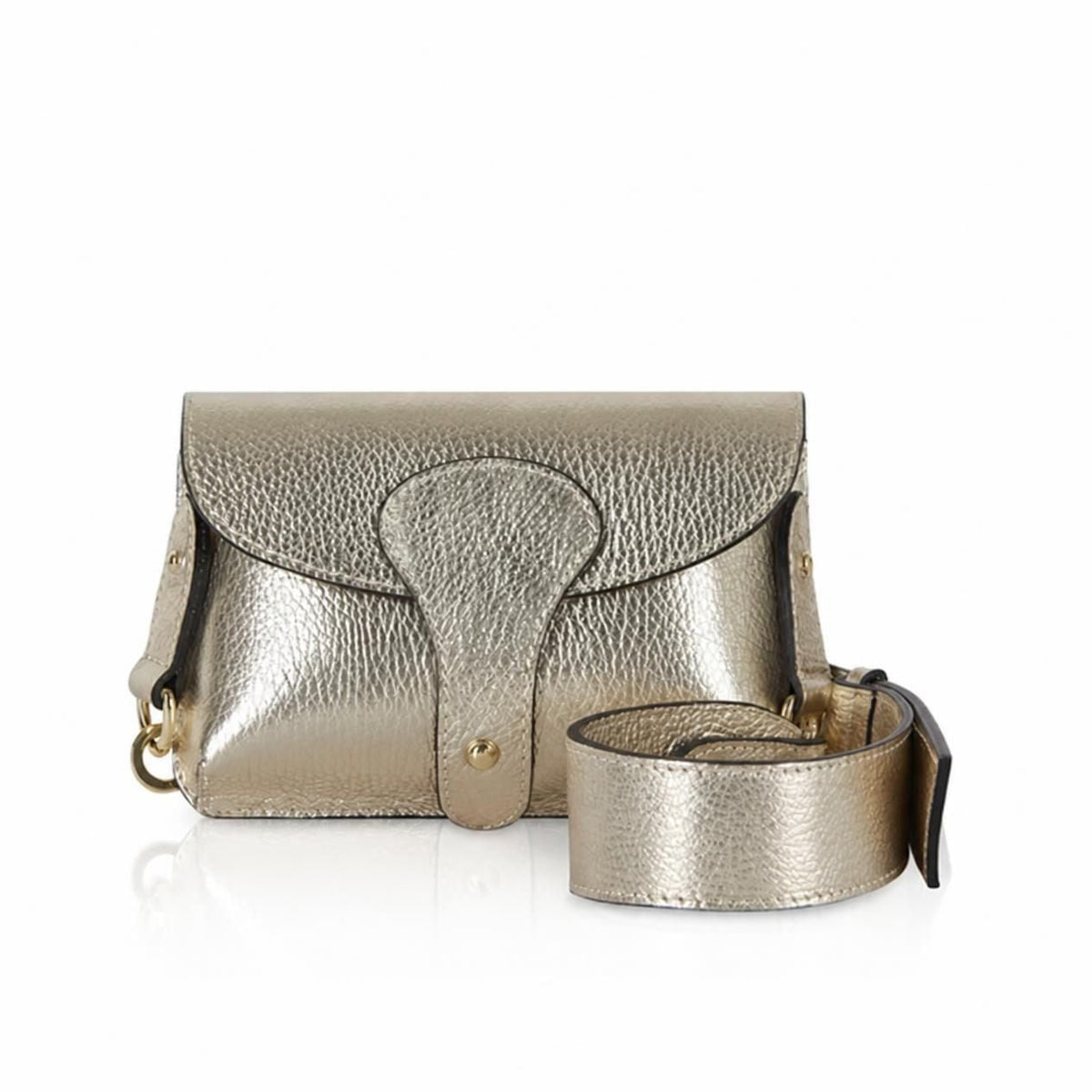 Luca Mini Crossbody Bag Gold | Betsy & Floss