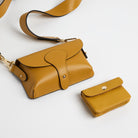 Luca Small Crossbody Bag and Purse Gift Set Mustard | Betsy & Floss