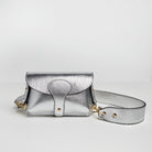 Luca Small Crossbody Bag Silver | Betsy & Floss