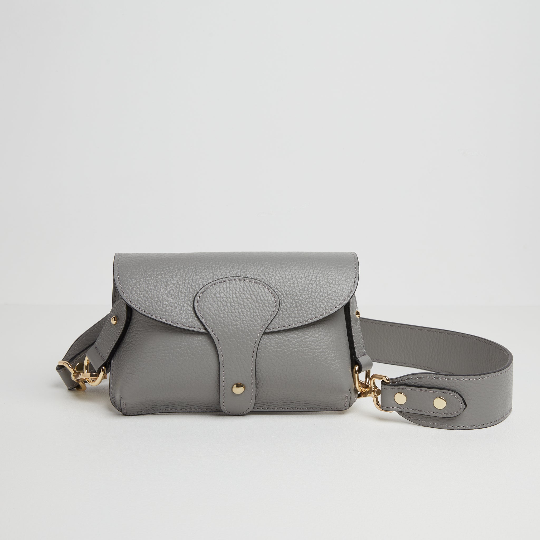 Luca Small Crossbody Bag Light Grey | Betsy & Floss