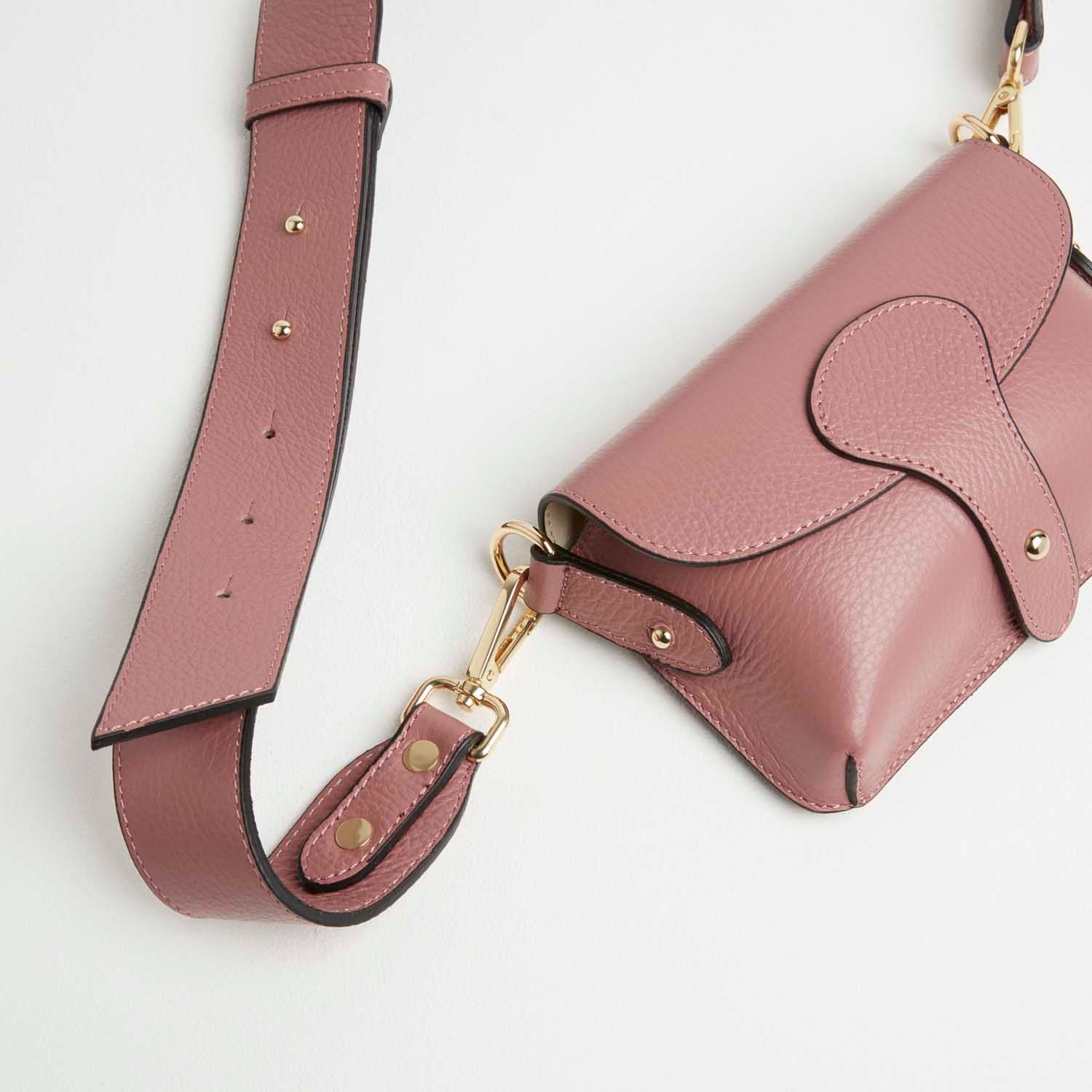 Luca Small Crossbody Bag Antique Pink | Betsy & Floss