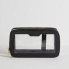 Make Up and Toiletries Bag - Plain Saffiano Black Saffiano | Betsy & Floss