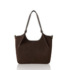 Marche Suede Tote Bag Dark Chocolate | Betsy & Floss